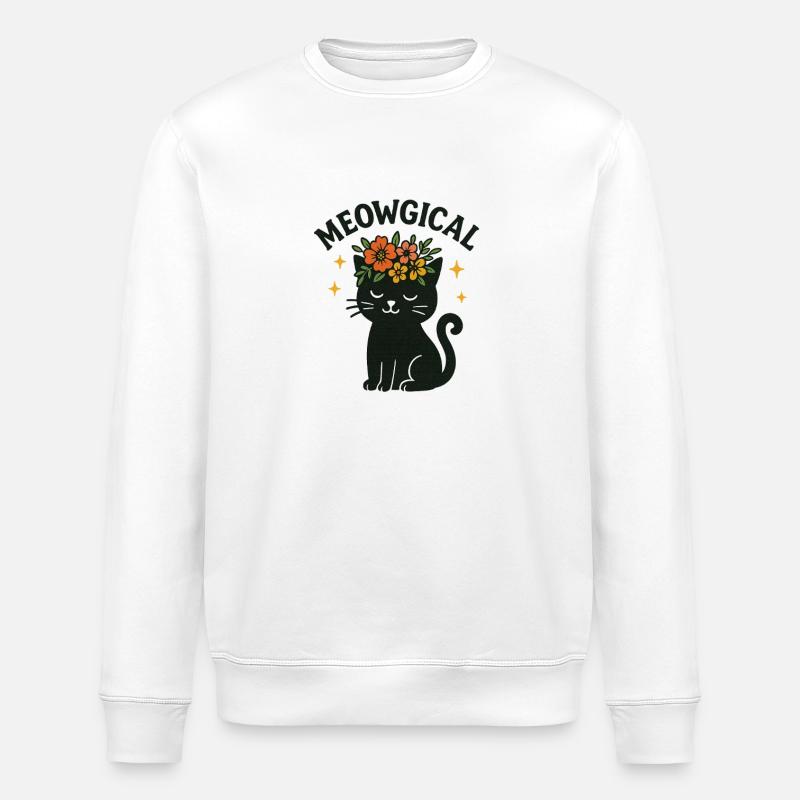 Conception de chat mignon magique - Meowgical - Sweat bio ROLLER Stanley/Stella Unisexe - blanc