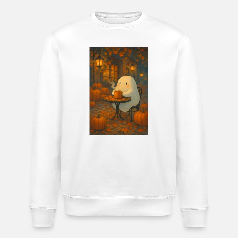 Fantôme en automne - Sweat bio ROLLER Stanley/Stella Unisexe - blanc