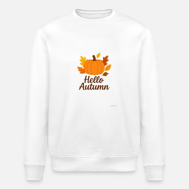 Herbstzeit  - Stanley/Stella Unisex Bio-Sweatshirt ROLLER - Weiß