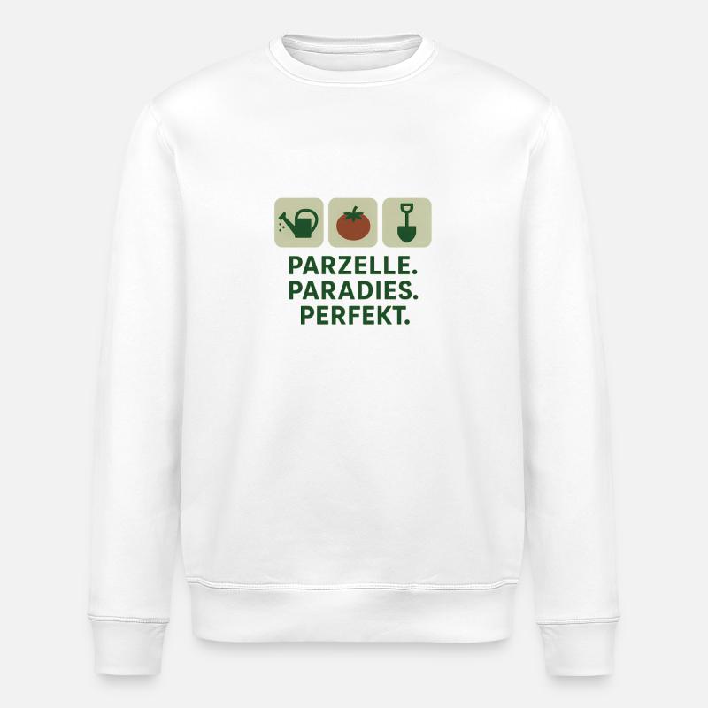 Parcelle Paradis Parfait - Sweat bio ROLLER Stanley/Stella Unisexe - blanc