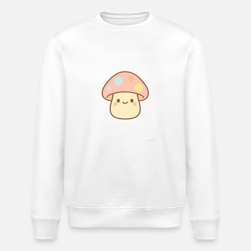 Pilz Mushroom - Stanley/Stella Unisex Bio-Sweatshirt ROLLER - Weiß