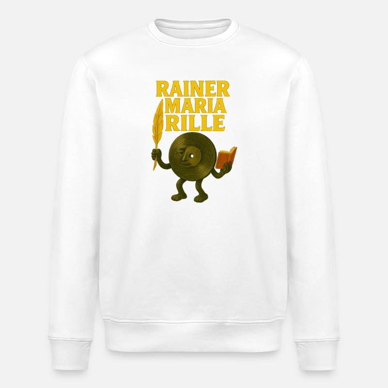 Rainer Maria Rille DJ Poète - Sweat bio ROLLER Stanley/Stella Unisexe - blanc