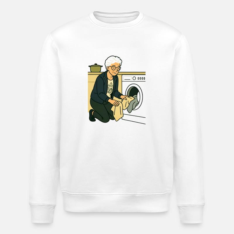 Oma Karin - Stanley/Stella Unisex Bio-Sweatshirt ROLLER - Weiß