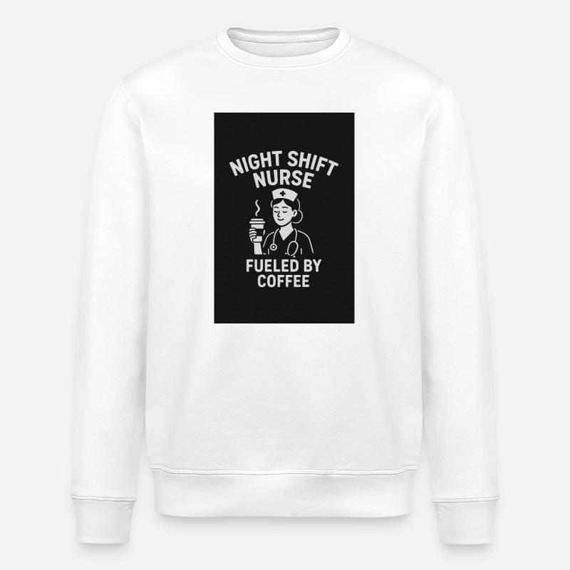 Infirmière de nuit - Sweat bio ROLLER Stanley/Stella Unisexe - blanc