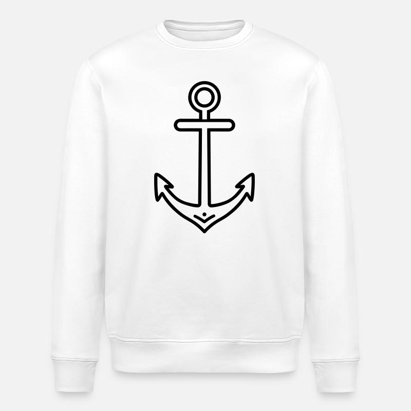 ancre - Sweat bio ROLLER Stanley/Stella Unisexe - blanc