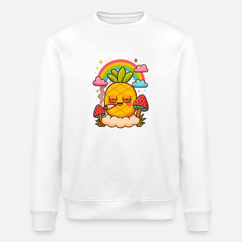 Pineapple 🍍 Express - Stanley/Stella Unisex Bio-Sweatshirt ROLLER - Weiß