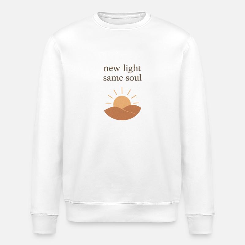 New light same soul - Stanley/Stella Unisex Bio-Sweatshirt ROLLER - Weiß
