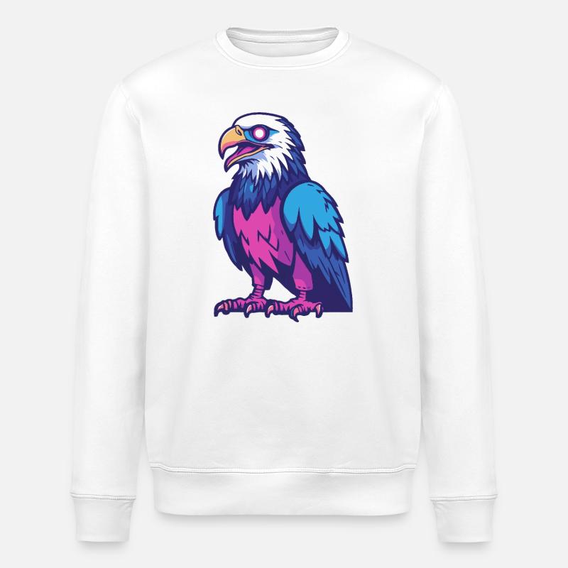 Adler Halloween Zombie - Stanley/Stella Unisex Bio-Sweatshirt ROLLER - Weiß