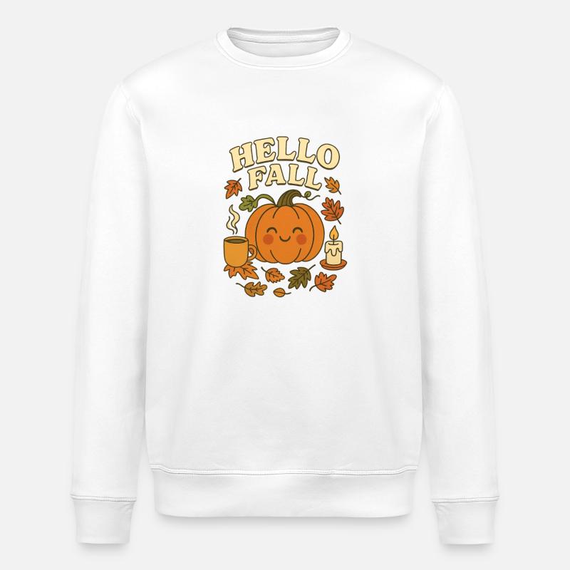 Cute_hello_fall - Sweat bio ROLLER Stanley/Stella Unisexe - blanc