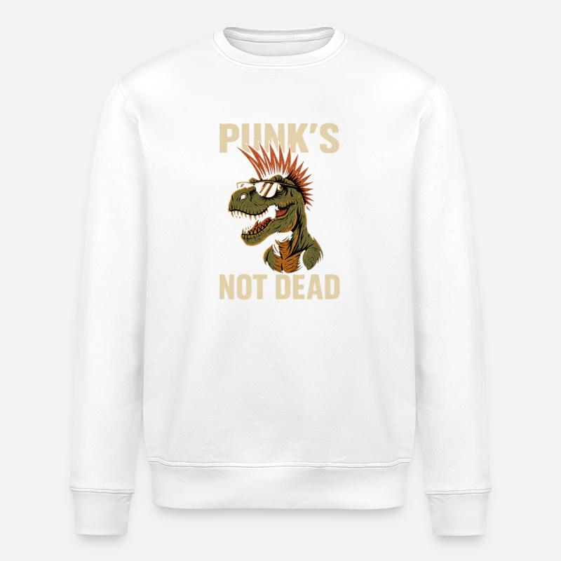 Punk T-Rex - Sweat bio ROLLER Stanley/Stella Unisexe - blanc