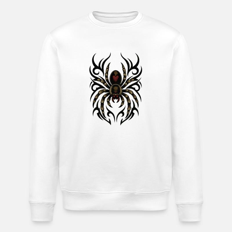 Fancy Tribal-Spider  - Stanley/Stella Unisex Bio-Sweatshirt ROLLER - Weiß