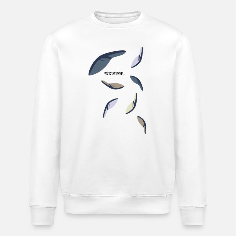 bunte Wings - Stanley/Stella Unisex Bio-Sweatshirt ROLLER - Weiß