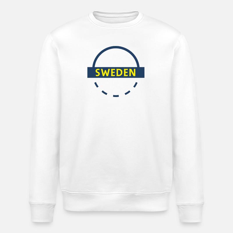 Schweden Emblem Arc Abzeichen - Stanley/Stella Unisex Bio-Sweatshirt ROLLER - Weiß