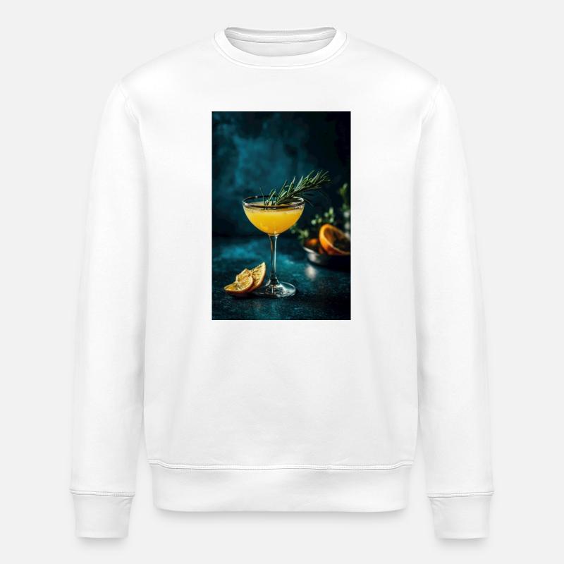 Zitrus-Rosmarin-Spritz - Stanley/Stella Unisex Bio-Sweatshirt ROLLER - Weiß