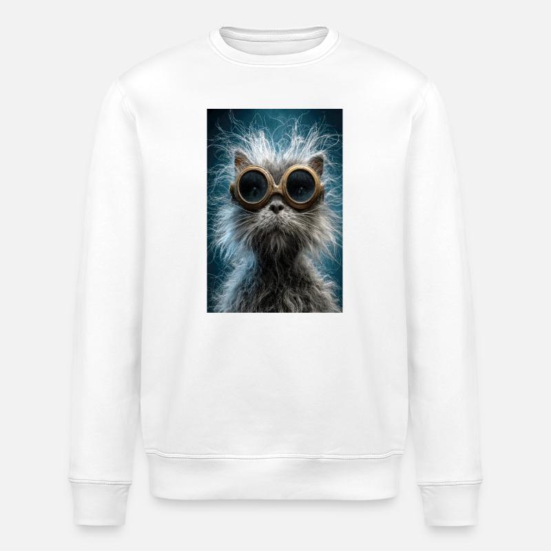 Lunettes de protection pour chat steampunk - Sweat bio ROLLER Stanley/Stella Unisexe - blanc