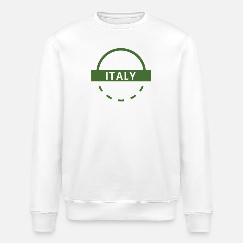 Italiengrünes Emblem - Stanley/Stella Unisex Bio-Sweatshirt ROLLER - Weiß