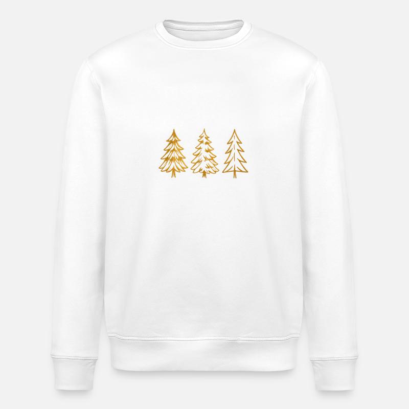 Tannenbaum Weihnachtsbaum Weihnachten - Stanley/Stella Unisex Bio-Sweatshirt ROLLER - Weiß