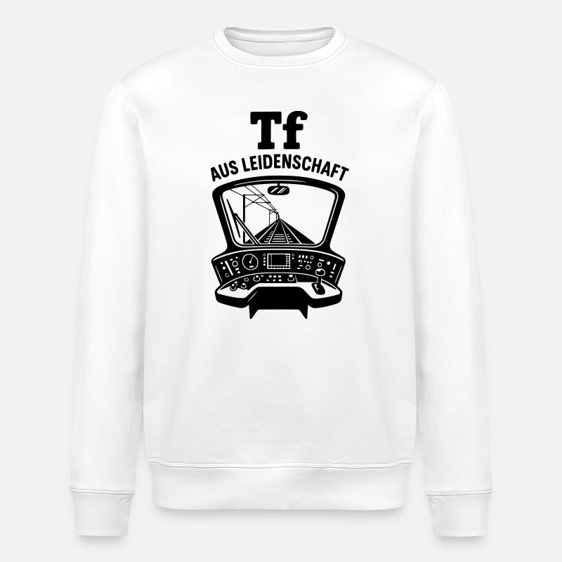 Triebfahrzeugführer Leidenschaft Lokführer - Stanley/Stella Unisex Bio-Sweatshirt ROLLER - Weiß