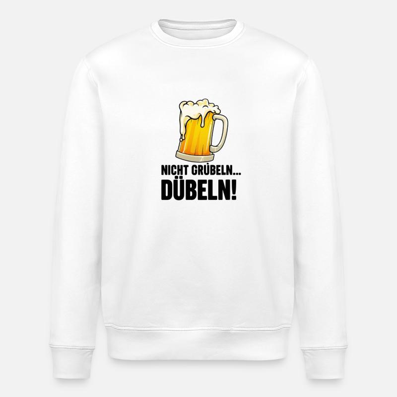 Don't brood... dowel!  - funny beer saying - Stanley/Stella ROLLER Unisex Organic Sweatshirt - white