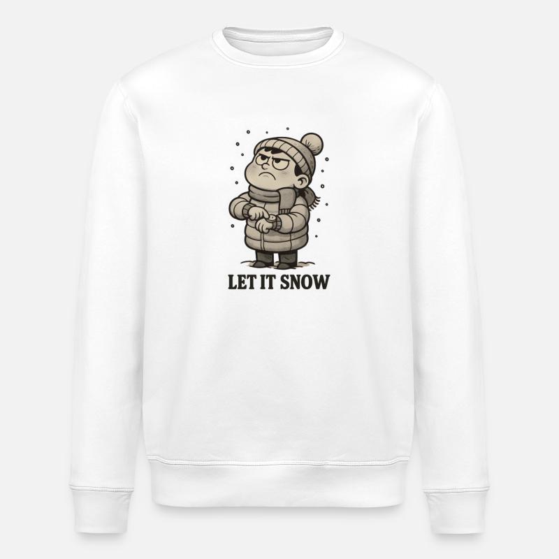 Que neige déjà ! - Sweat bio ROLLER Stanley/Stella Unisexe - blanc
