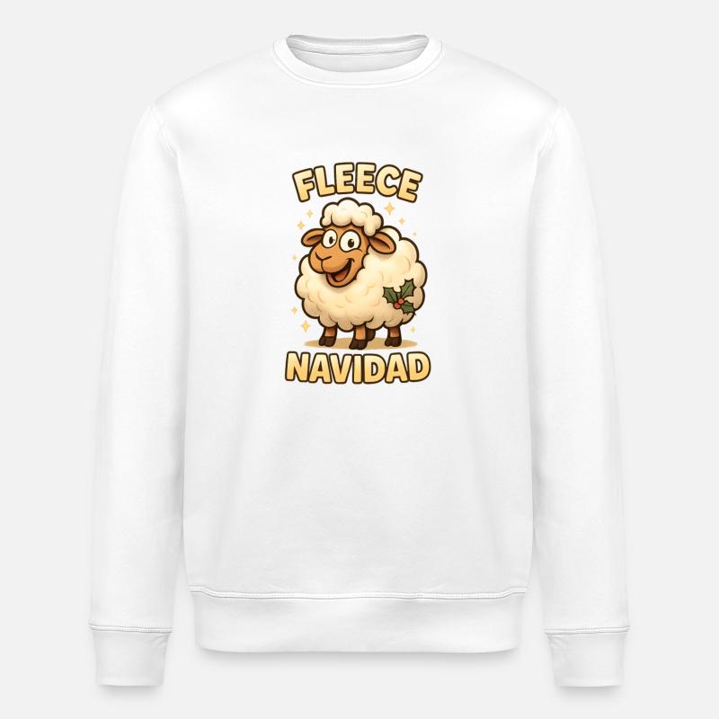 Fleece Navidad - Stanley/Stella Unisex Bio-Sweatshirt ROLLER - Weiß