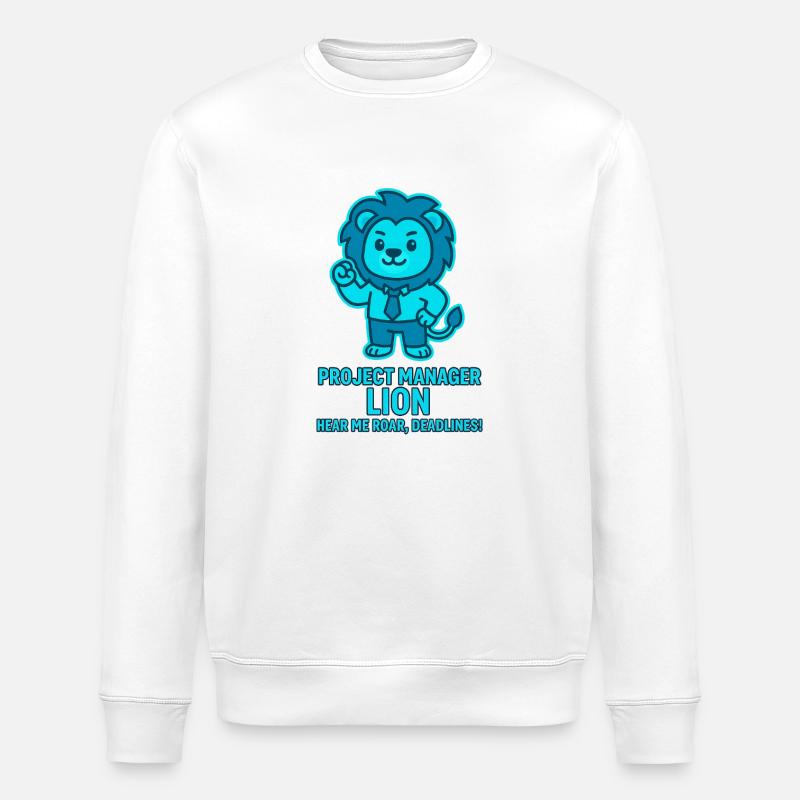 Project Manager Löwe – Deadlines - Stanley/Stella ROLLER Unisex Organic Sweatshirt - white
