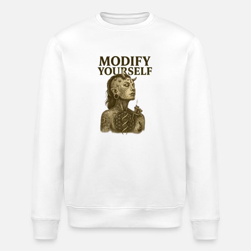 Verändere Dich Tattoo - Stanley/Stella Unisex Bio-Sweatshirt ROLLER - Weiß