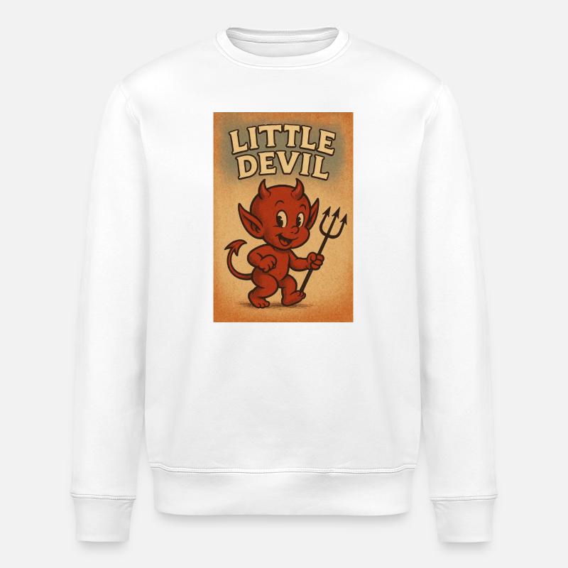 Petit diable - Sweat bio ROLLER Stanley/Stella Unisexe - blanc