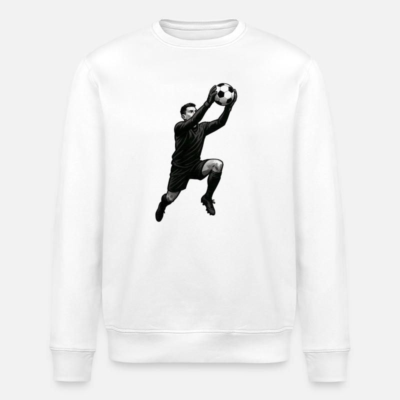 Illustration d’attaque de beach-volley, monochrome - Sweat bio ROLLER Stanley/Stella Unisexe - blanc