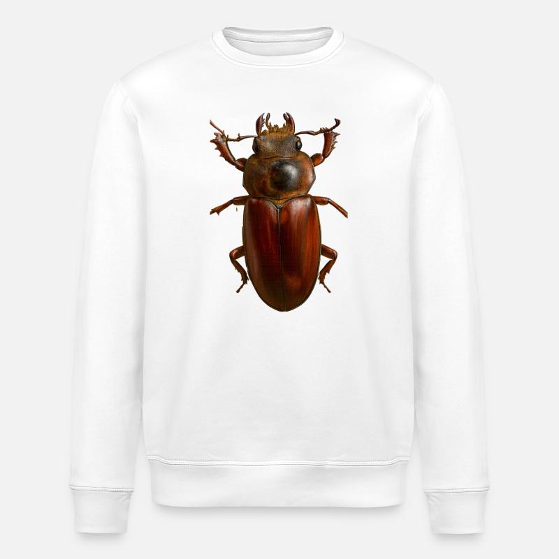 Crête de l'insecte bronze - Sweat bio ROLLER Stanley/Stella Unisexe - blanc