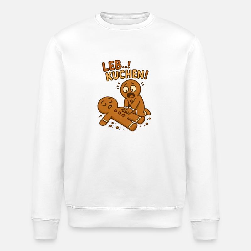Lebkuchen Weihnachten - Stanley/Stella Unisex Bio-Sweatshirt ROLLER - Weiß