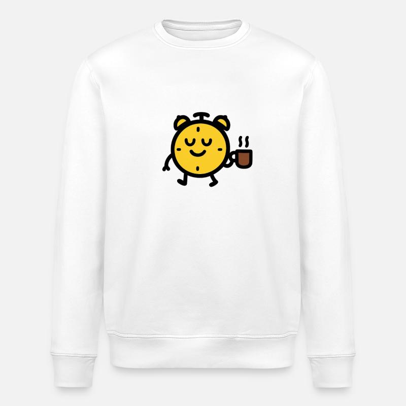 Kaffee ZEIT - Stanley/Stella Unisex Bio-Sweatshirt ROLLER - Weiß