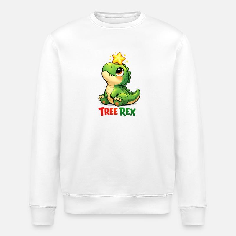Tree Rex Dino T Rex - Sweat bio ROLLER Stanley/Stella Unisexe - blanc
