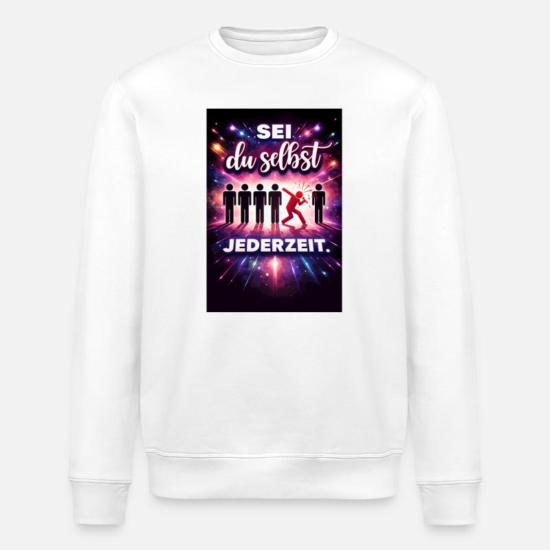 Sei du selbst jederzeit - Stanley/Stella Unisex Bio-Sweatshirt ROLLER - Weiß