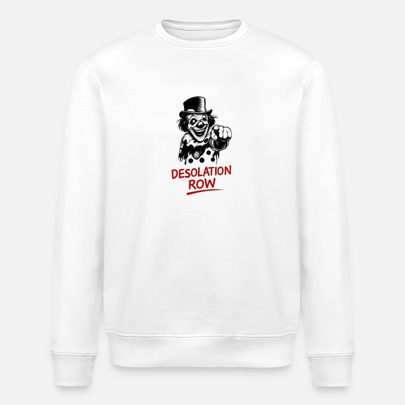 Desolate Clown Noir Artwork - Stanley/Stella Unisex Bio-Sweatshirt ROLLER - Weiß