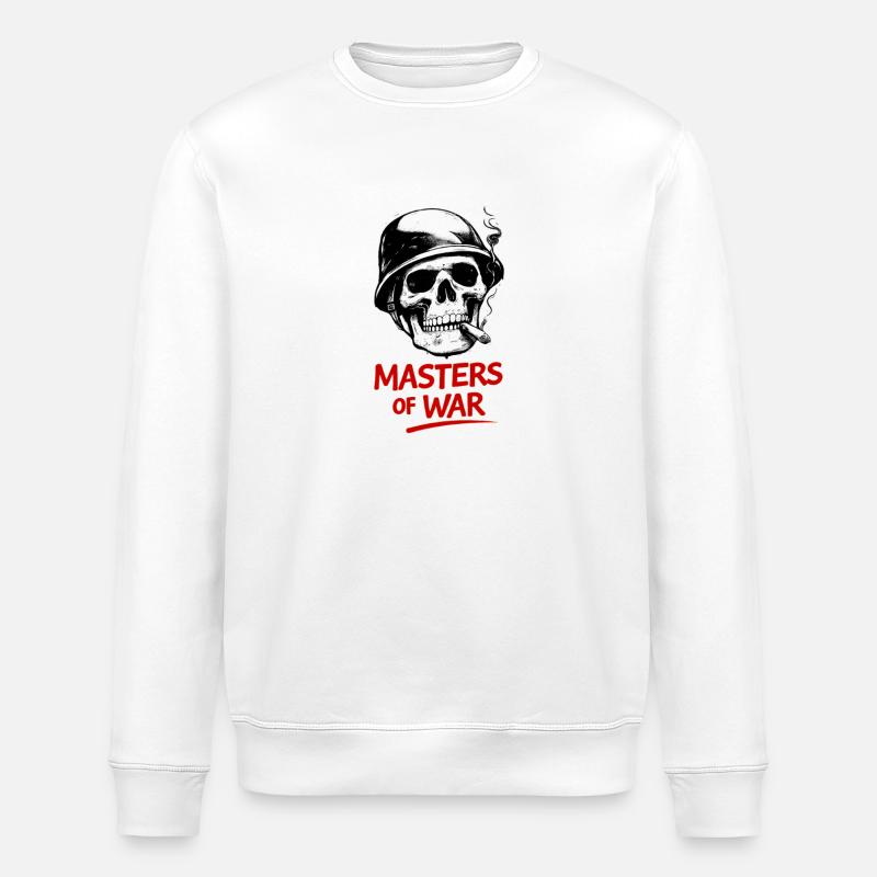 Kriegsmeister Schädel - Stanley/Stella Unisex Bio-Sweatshirt ROLLER - Weiß
