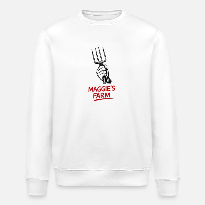 Maggie’s Farm Pitchfork - Stanley/Stella Unisex Bio-Sweatshirt ROLLER - Weiß