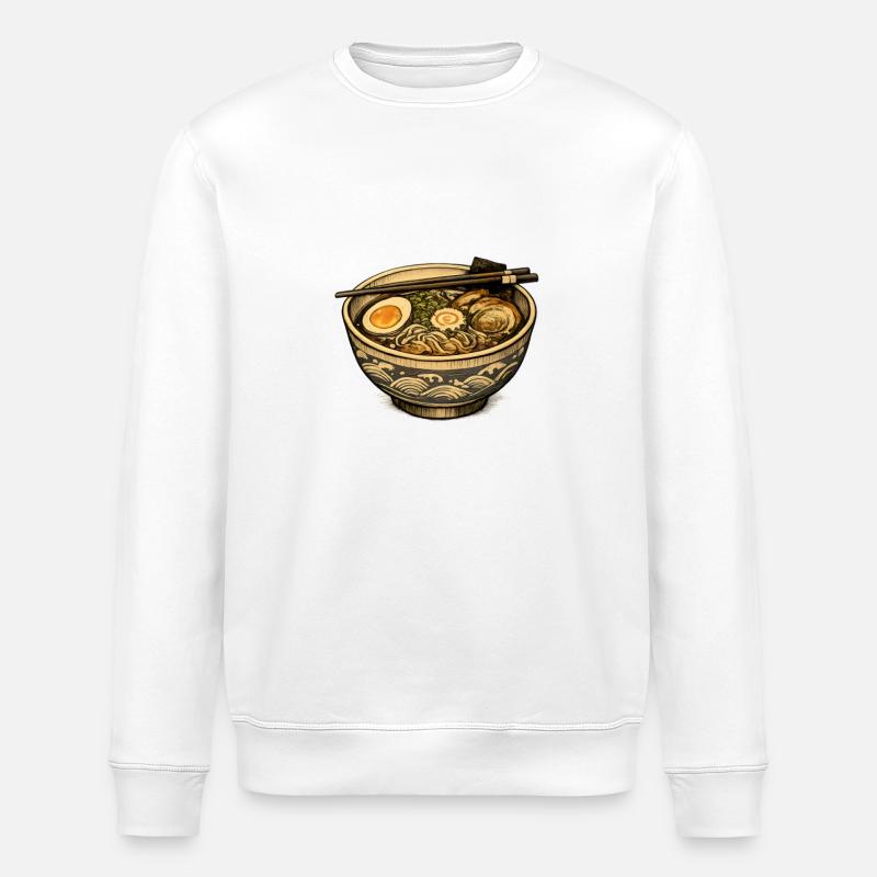 Ramen Nudeln - Stanley/Stella Unisex Bio-Sweatshirt ROLLER - Weiß