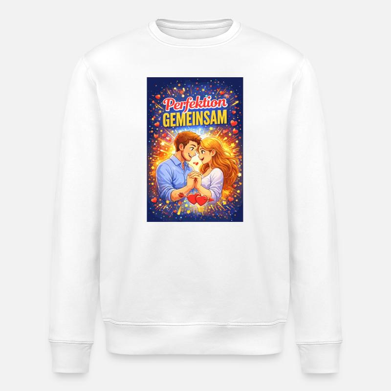 Perfection ensemble Amour de couple - Sweat bio ROLLER Stanley/Stella Unisexe - blanc
