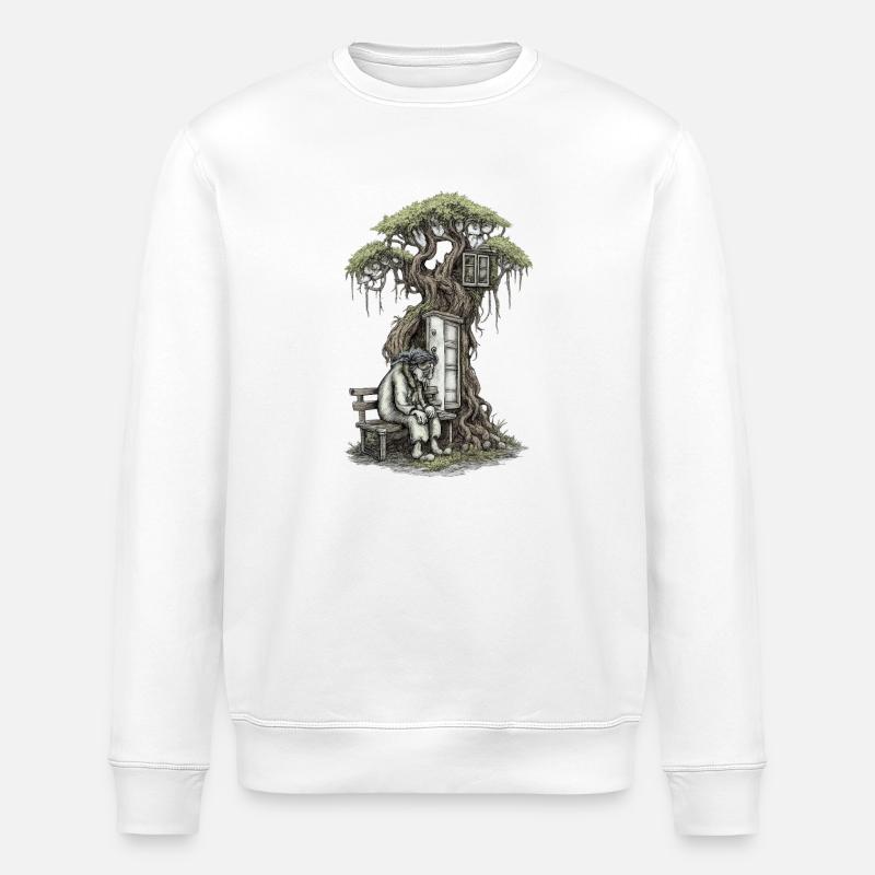 Maison Racine de la Solitude - Sweat bio ROLLER Stanley/Stella Unisexe - blanc