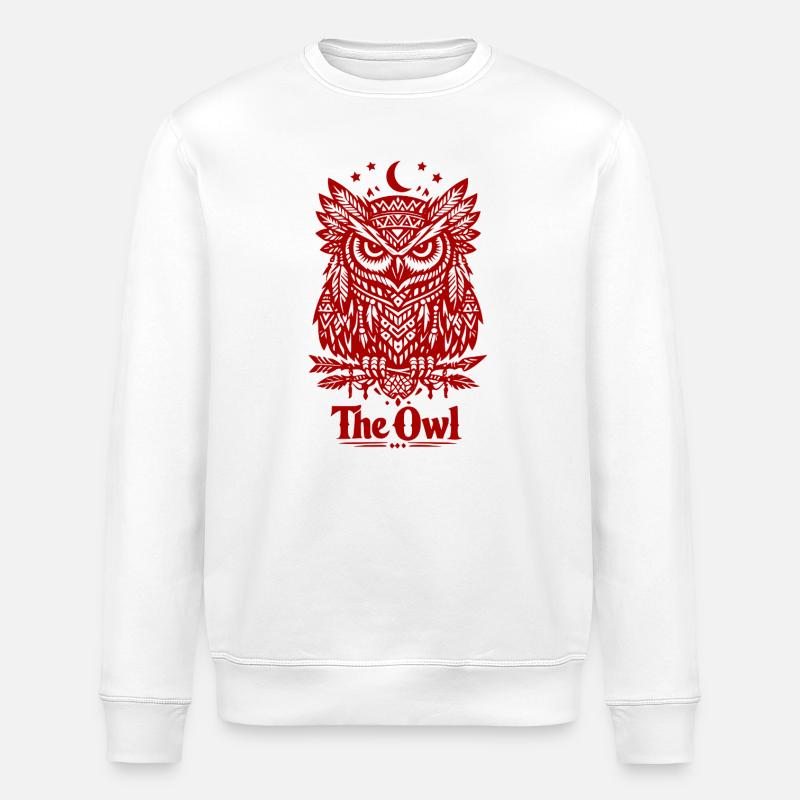 The Owl - Stanley/Stella Unisex Bio-Sweatshirt ROLLER - Weiß