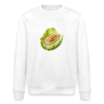 Lettuce Sushi Wrap - Stanley/Stella ROLLER Unisex Organic Sweatshirt - white - Front - Nik (191cm)