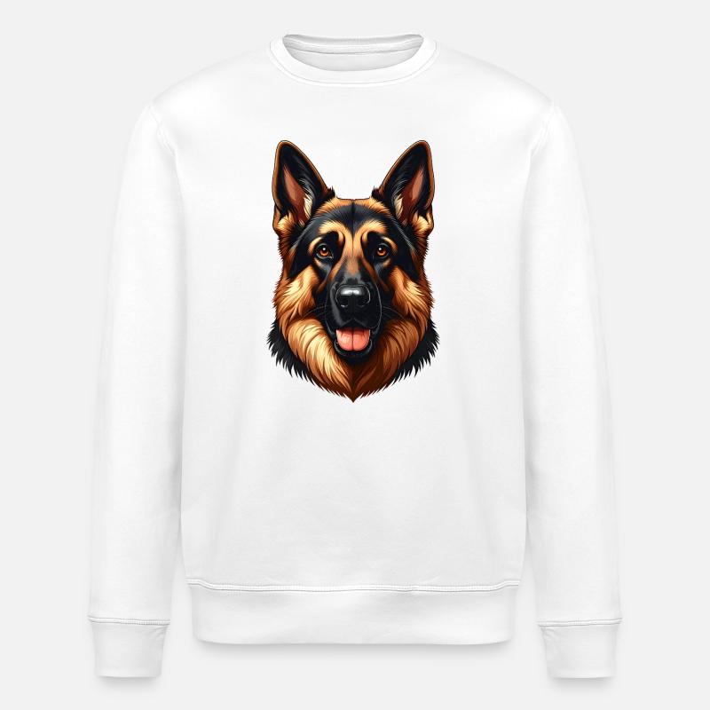 Deutscher Schäferhund - Stanley/Stella Unisex Bio-Sweatshirt ROLLER - Weiß