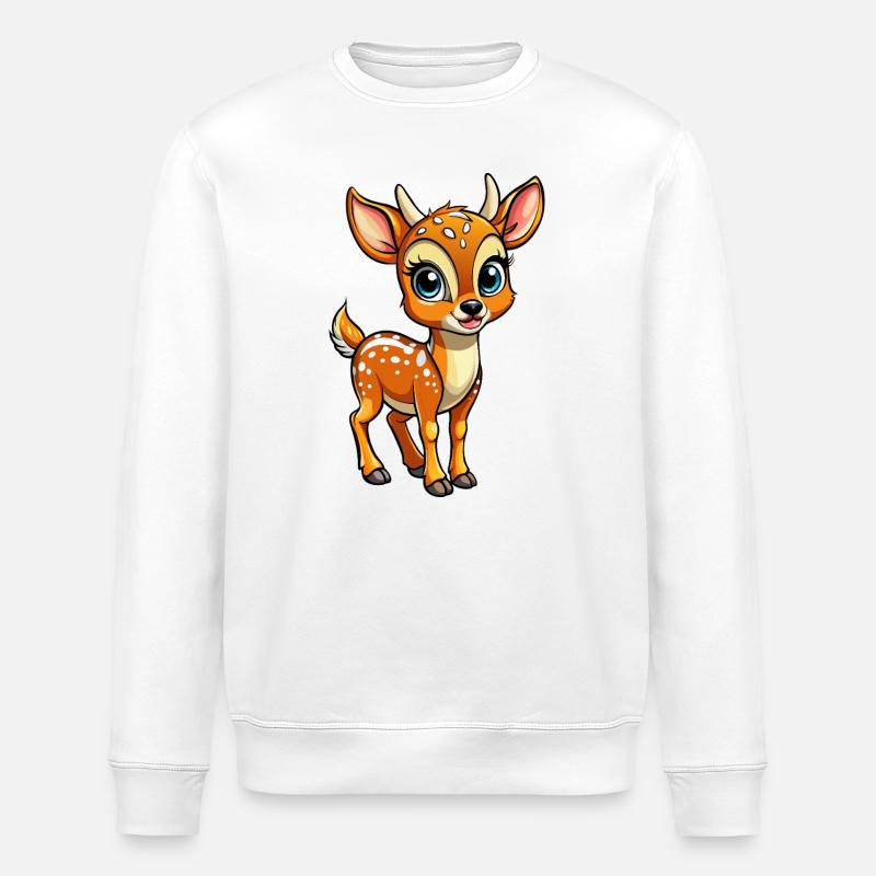Hirschbabys - Stanley/Stella Unisex Bio-Sweatshirt ROLLER - Weiß
