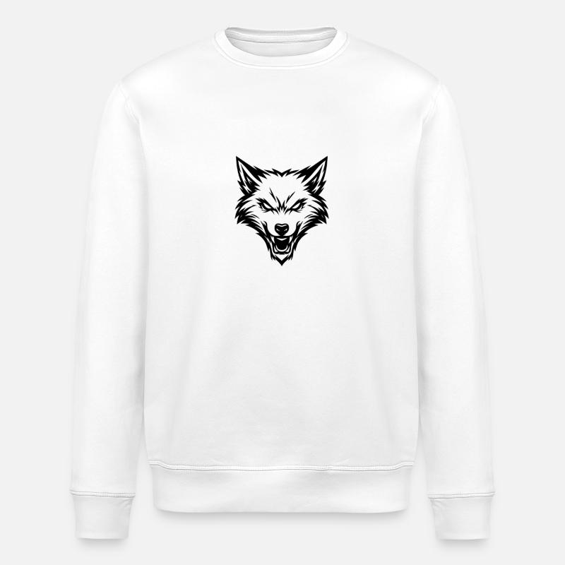 Wolfskopf 2 - Sweat bio ROLLER Stanley/Stella Unisexe - blanc