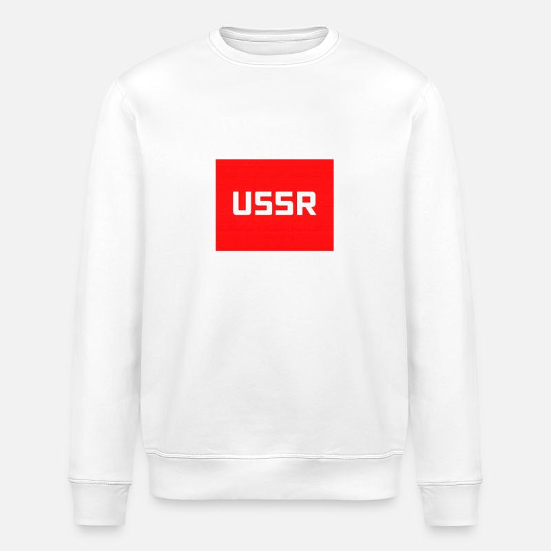 Logo texte du CCCP de l’Union soviétique de l’ère soviétique - Sweat bio ROLLER Stanley/Stella Unisexe - blanc