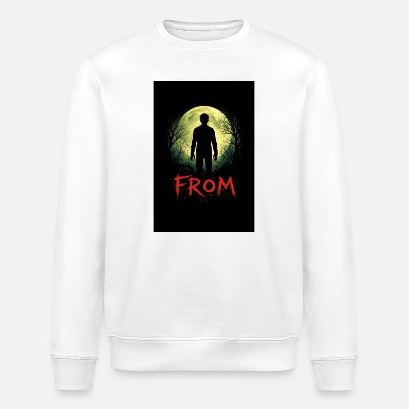 Moonlight Shadow - Stanley/Stella ROLLER Unisex Organic Sweatshirt - white