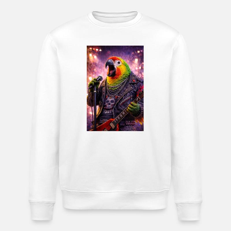 RockyZoo7 - Stanley/Stella Unisex Bio-Sweatshirt ROLLER - Weiß