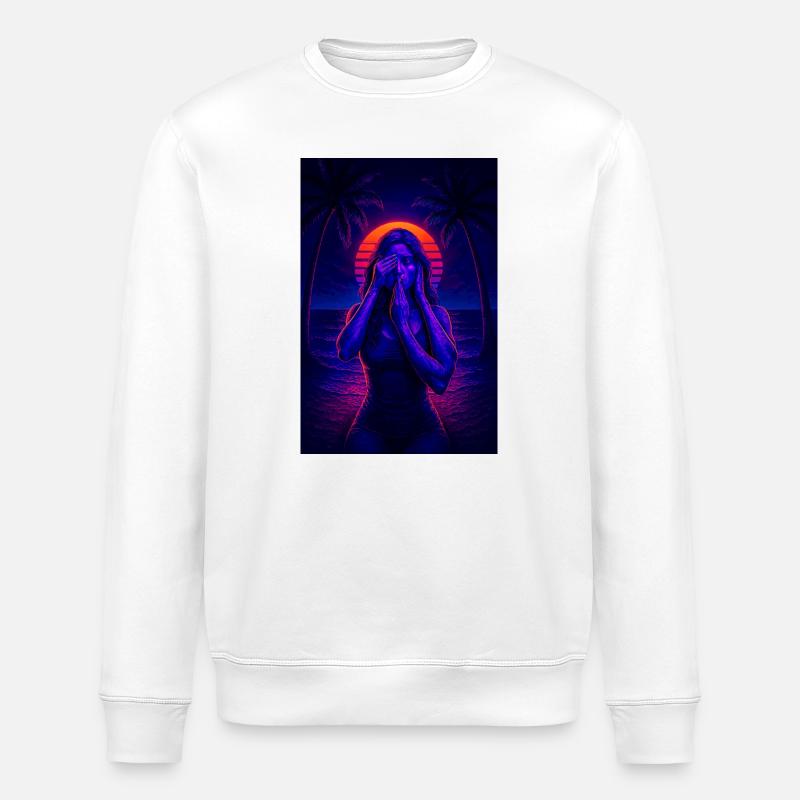 RockyZoo21 - Stanley/Stella Unisex Bio-Sweatshirt ROLLER - Weiß