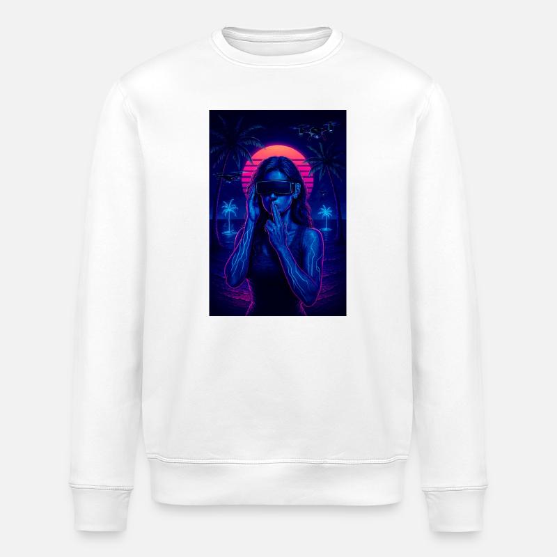 RockyZoo24 - Stanley/Stella Unisex Bio-Sweatshirt ROLLER - Weiß